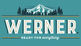 Werner Tender Strips Teriyaki in hand demonstrates portable snack for hikes.