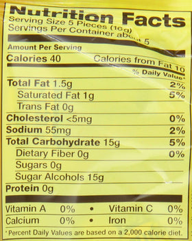Coffee-forward Werther's Original candy, a flavorful end to meals.