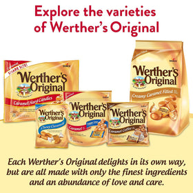 Party platter features Werther's sugar-free caramel coffee candies for guests.