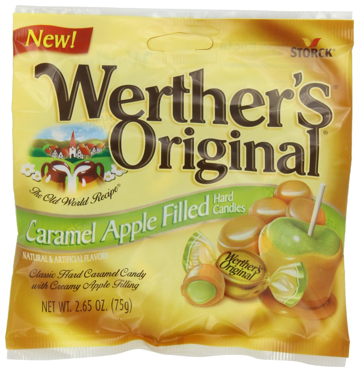 Werther's Original caramel apple filled candy pack, ideal for sharing at gatherings