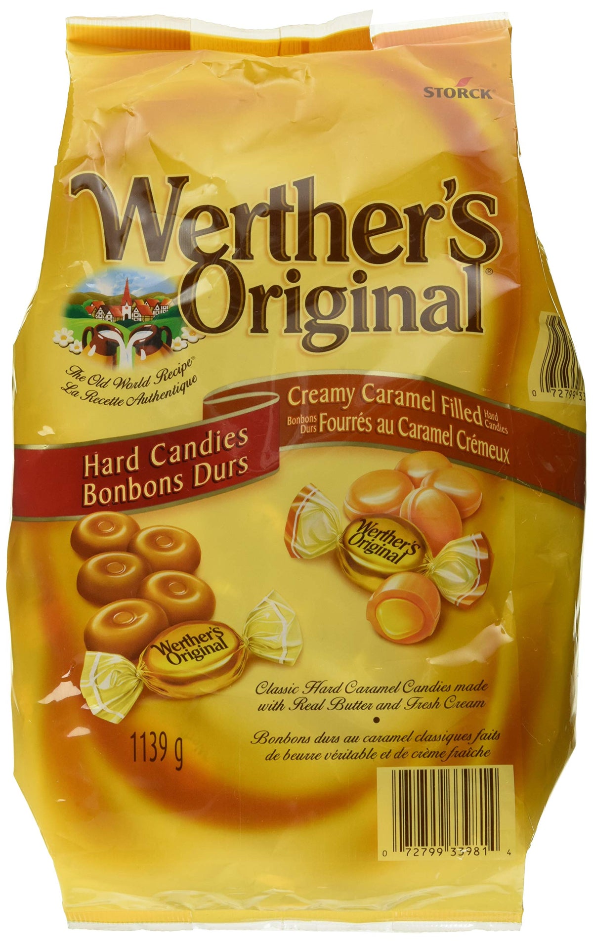 Werther's Original hard candy bag closeup; a timeless treat you can enjoy anytime.