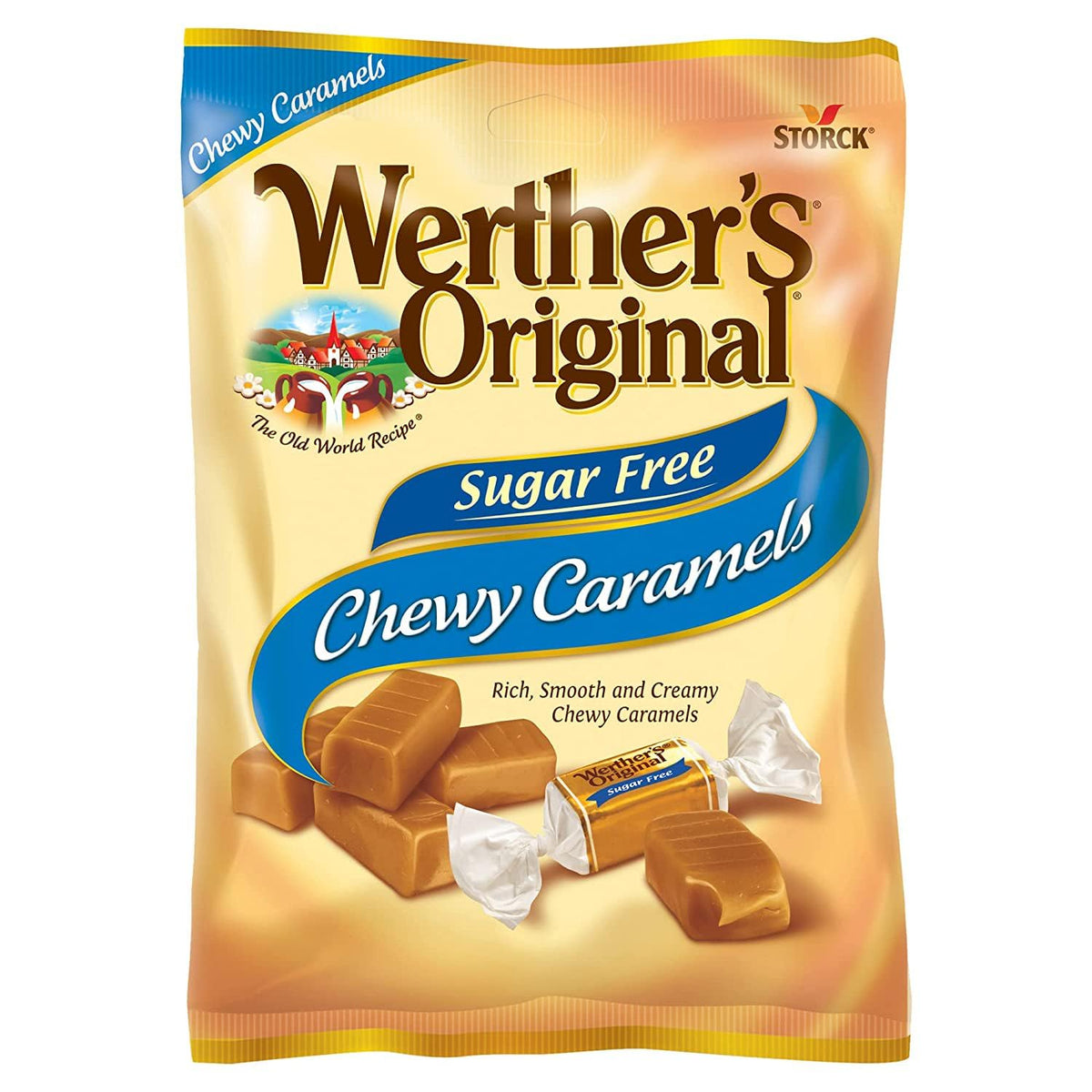 Werther's Original individually wrapped caramels, ideal for sharing at parties or holidays.