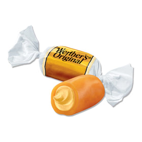 Werther's Original individually wrapped caramels ensure freshness on the go.