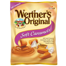Werther's Original soft caramel candies on road trips for easy snacking.