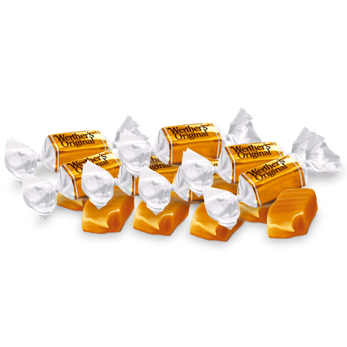 Individually wrapped Werther's Original caramels for easy portions.