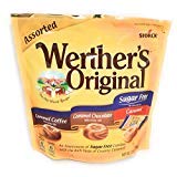 Werther's Original Sugar Free Assorted 2-pack, pack shot, ideal for on-the-go sugar-free snacking.