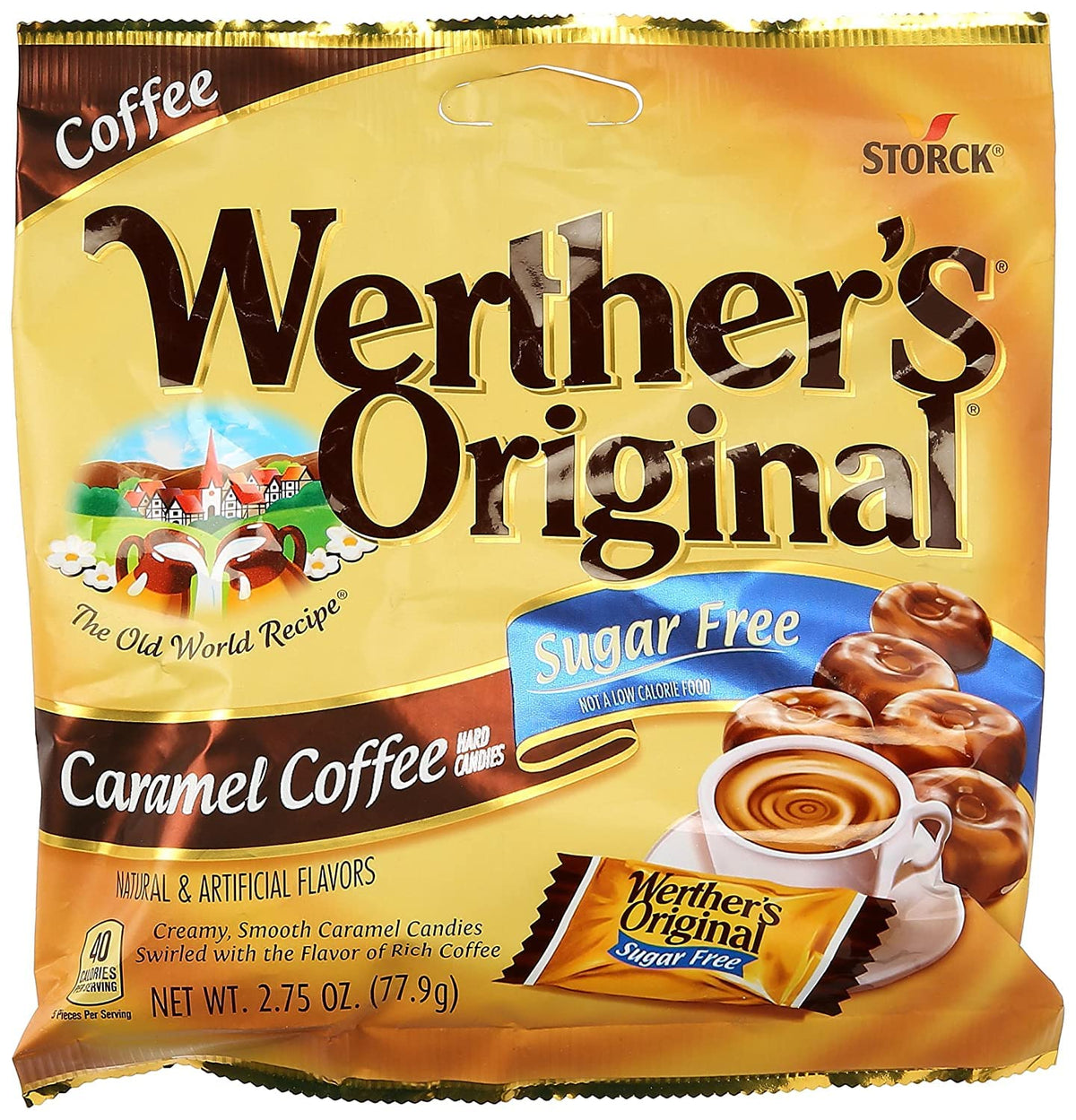 Individually wrapped Werther's candy ensuring freshness and on-the-go sharing.