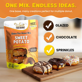 West Food Brands glazed donuts in progress ready for glaze
