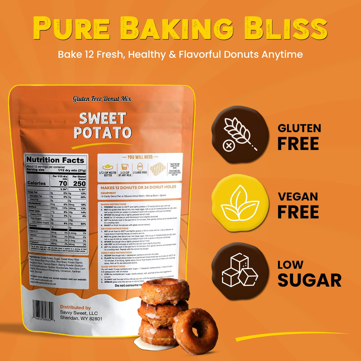 West Food Brands gluten-free donuts in oven stage with rich aroma