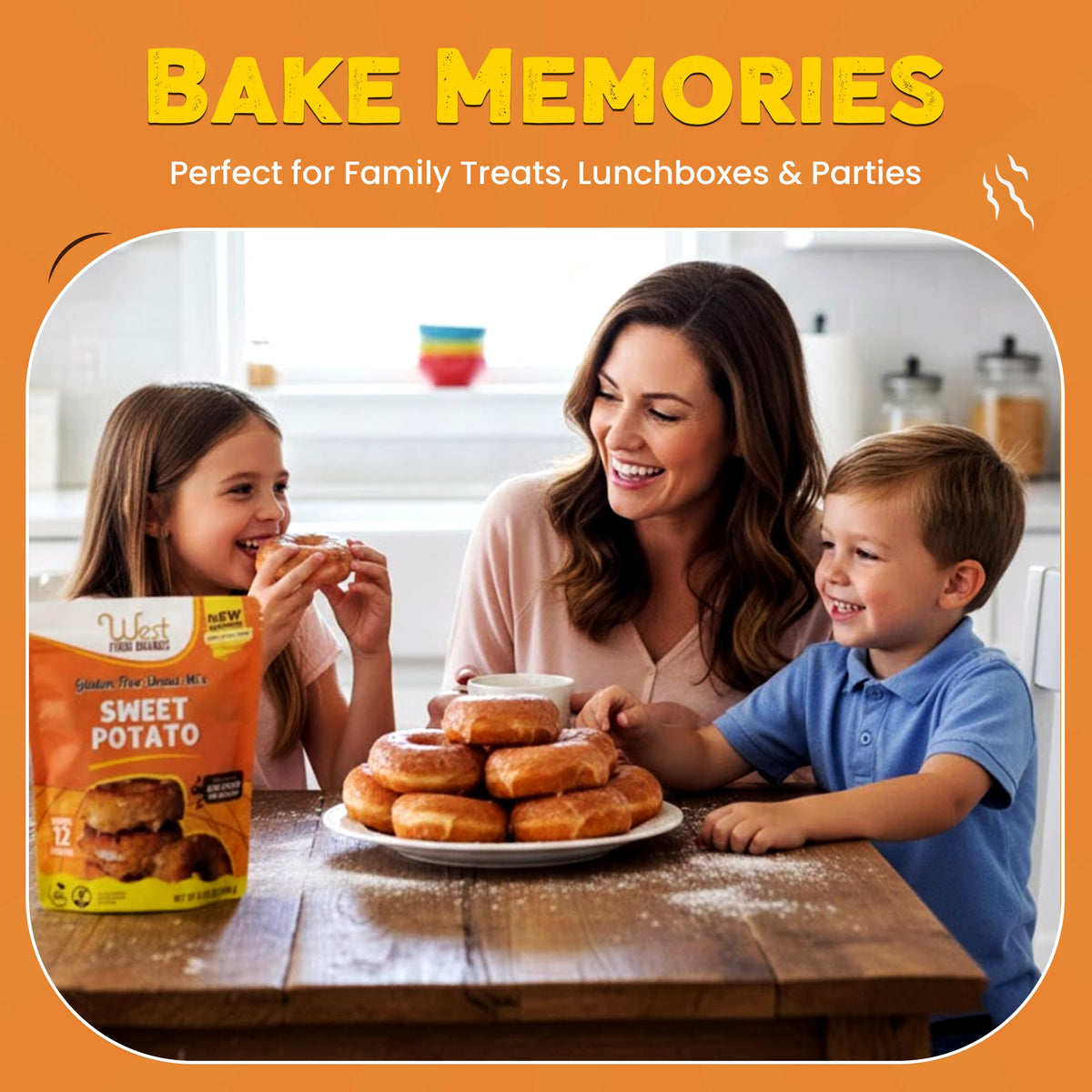 West Food Brands sweet potato flour blend emphasizing wholesome nourishment