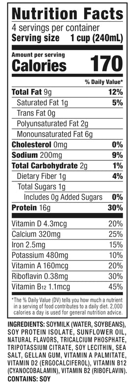 West Life Smoothie Blend Soy Milk unsweetened 32oz pack6 coffee-ready option with subtle creaminess.