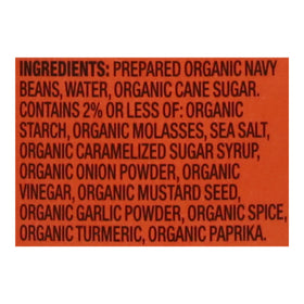 Westbrae Natural baked beans served in a bowl, ideal for quick vegetarian meals.