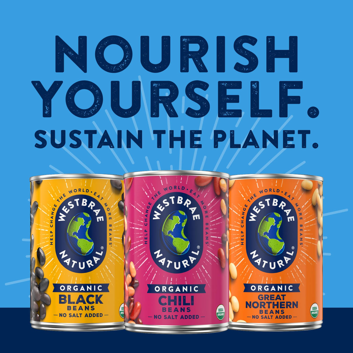 Westbrae lentils organic certifications badge; trusted organic, Non-GMO project verification.