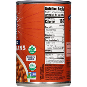 Westbrae Natural 16oz pack with recyclable cans, eco-friendly choice.