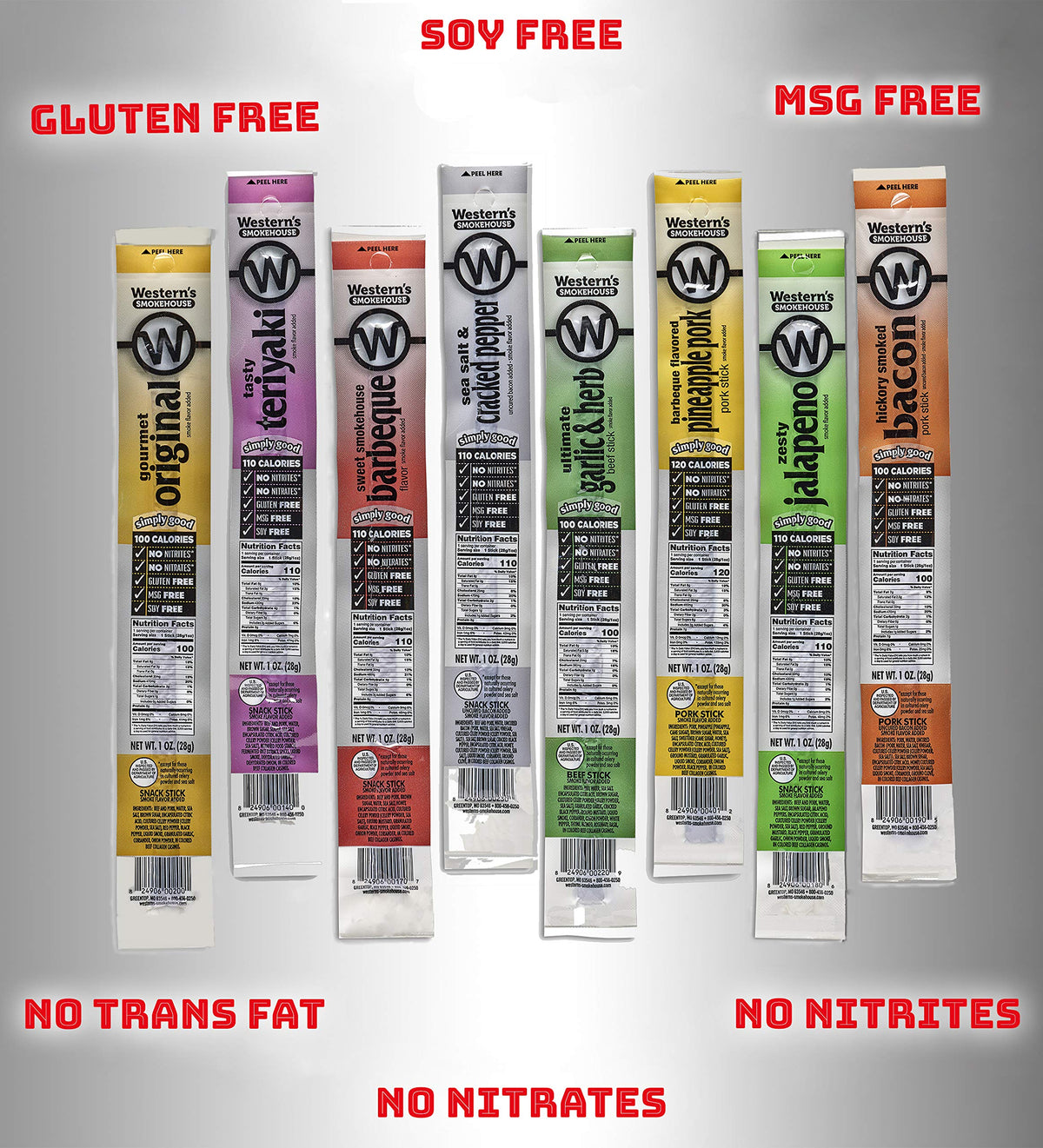 Westerns Smokehouse Sea Salt and Black Pepper sticks provide classic balance
