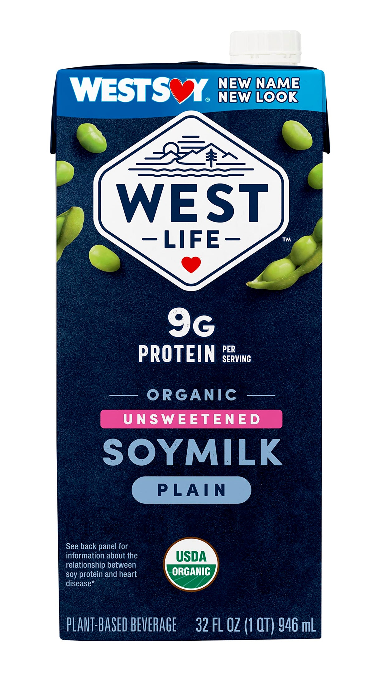 Creamy West Life Unsweetened Soy Milk used in a protein-packed smoothie