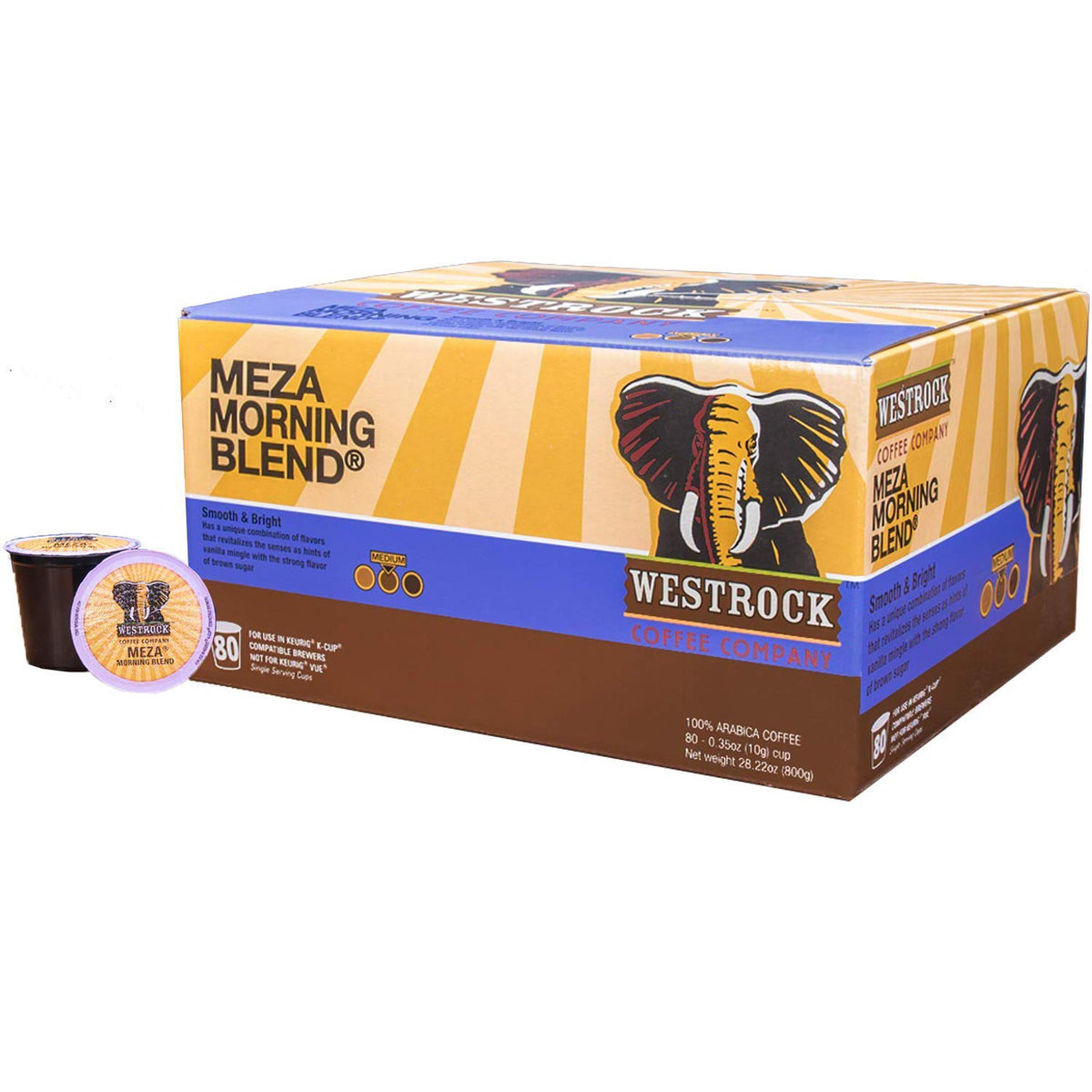 Westrock Meza Morning Blend cup — smooth medium roast for a balanced morning.