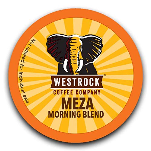 Westrock Meza Morning Blend packaging — convenient 80-count single-serve cups for families.