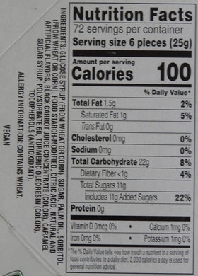 Westwood Mamba fruit chews closeup, showcasing chewy texture and fruit flavors.