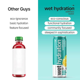 Wet Hydration White Grape Lemonade can offers flavorful zero calorie sip.