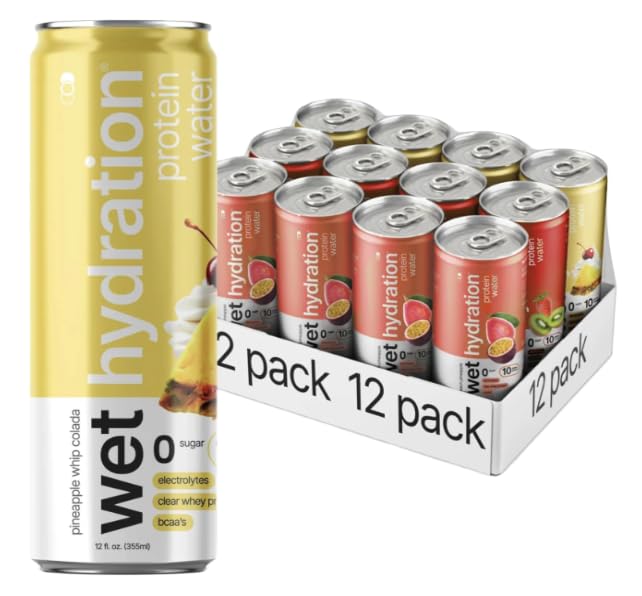 Wet Hydration Passion Guava front can showing 10g protein and zero sugar for a light refreshment