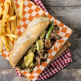 Whaline square deli paper ideal for picnics, barbecues, and events.