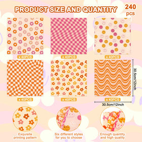 Whaline groovy hippie pattern deli paper enhances picnic and party serving.