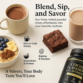 WHDEOW hot beverage dissolving demonstrates smooth, rich cocoa taste.