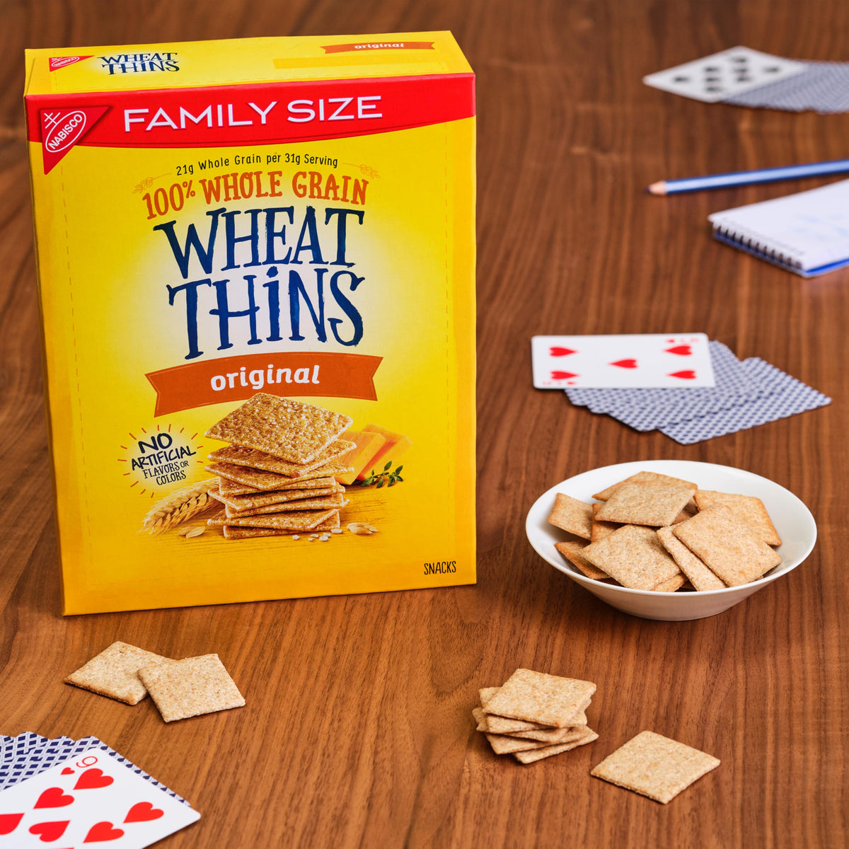 Wheat Thins Original Snacks bulk packaging display for pantry