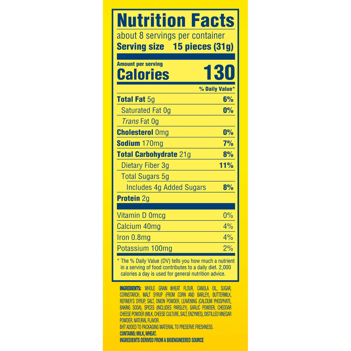 Bulk Wheat Thins Ranch Crackers packaging for storage