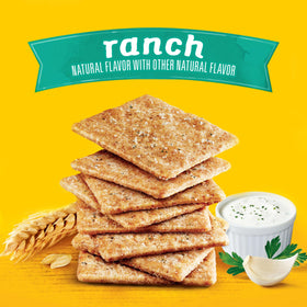 Wheat Thins Ranch Crackers paired with dips for flavor enhancement