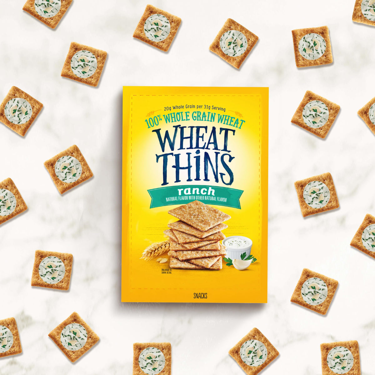 Wheat Thins Ranch Crackers ideal for a quick snack time moment