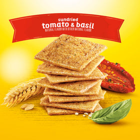 Wheat Thins Sundried Tomato & Basil on a cheese board for grazing.