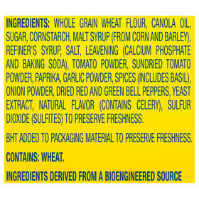 Crackers on a grazing board featuring Wheat Thins Sundried Tomato & Basil.