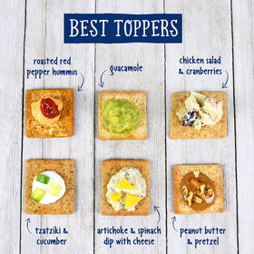 Wheat Thins Sundried Tomato & Basil crackers with cheese.
