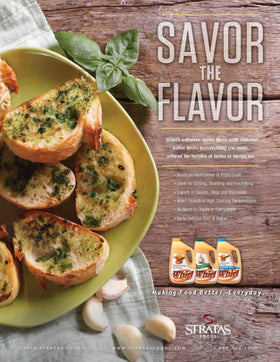 Whirl Garlic Butter Flavor Oil on grill, maintains butter flavor at high heat