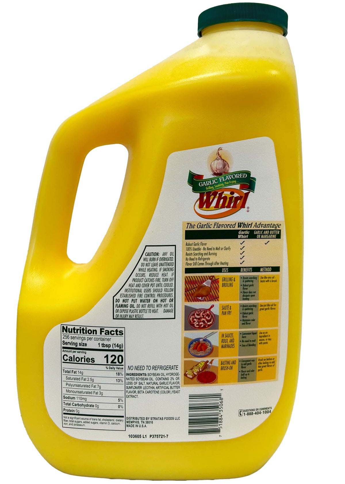 Whirl Garlic Butter Flavor Oil in marinade bowl adding depth to recipes