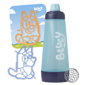 Whiskware Bluey Pancake Art Kit with batter bottle and molds for playful breakfasts