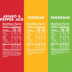 Whisps asiago crisps 6-pack, crunchy keto-friendly snack.