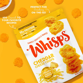 Whisps in a kids' lunchbox for gluten-free, tasty snacks.