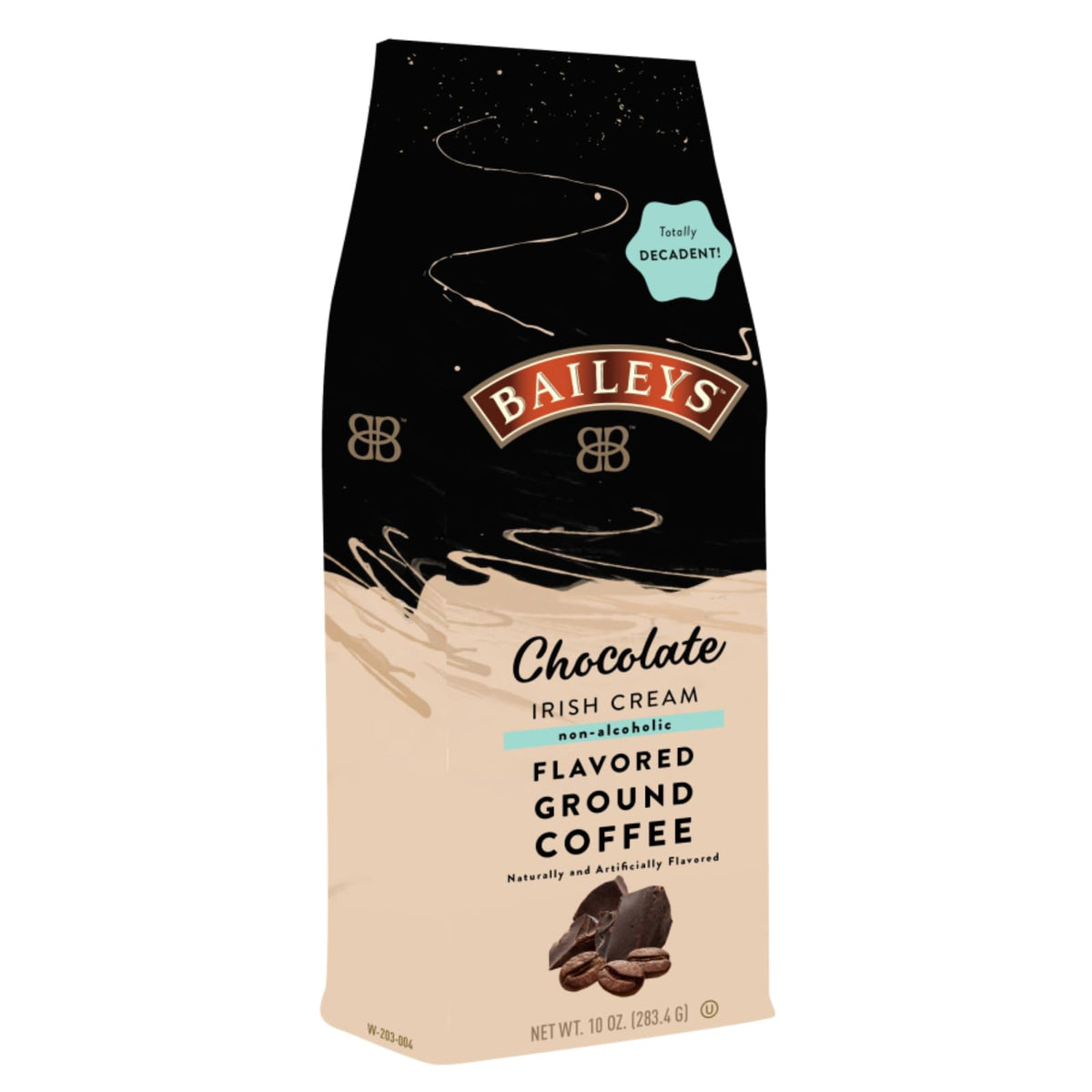 White Coffee Baileys Chocolate Irish Cream ground coffee 10oz bag for indulgent mornings.