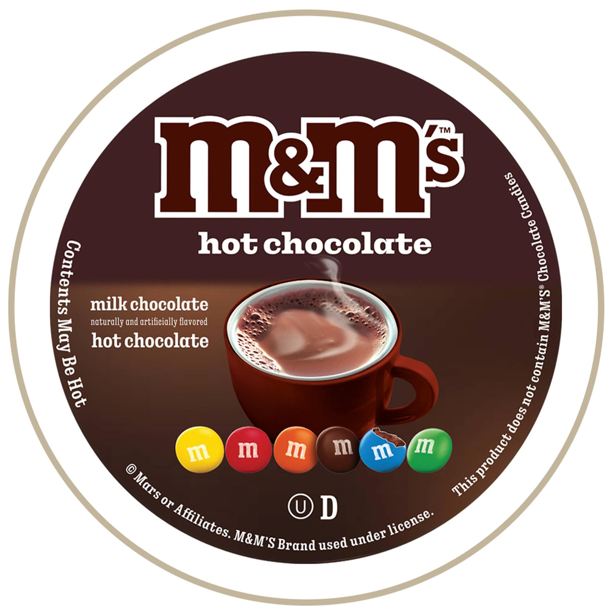 Close-up of White Coffee hot cocoa pods revealing creamy milk chocolate flavor.