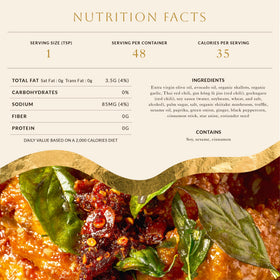 White Elephant Prik Nam Mun jar closeup reveals crispy texture and premium ingredients.