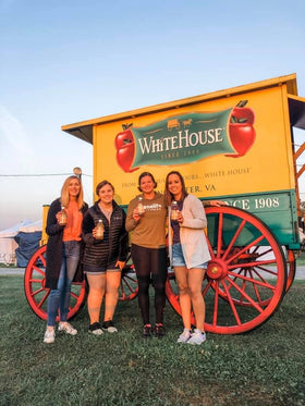 White House orchard heritage label highlights Winchester, VA origins.