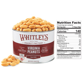 Whitley's 20oz vacuum-sealed tin keeps freshness and flavor.