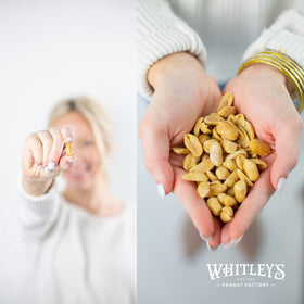Whitley's Salted Virginia Peanuts party-snack setup ready to serve