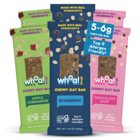 WHOA! DOUGH Apple Cinnamon bar on-the-go energy, gluten-free snack.