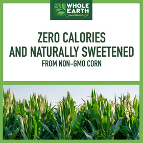 Whole Earth erythritol packaging back showing kosher gluten-free labeling.