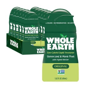 Whole Earth Original bottle shows zero-calorie sweetness for coffee and tea