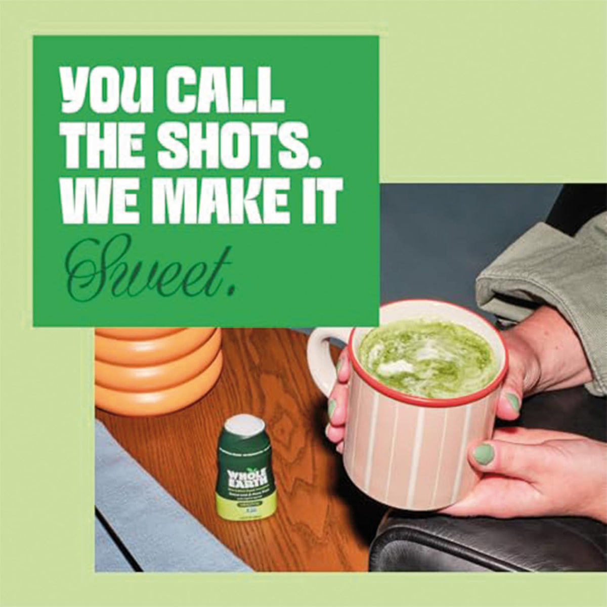 Zero-calorie Whole Earth sweetener with natural ingredients and no artificial flavors.